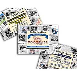 Collectible Newspaper Penn State History, Steelers History, And Legends Of Pro Football Gift Set