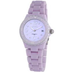 Haurex Italy Women's 'Make Up' Lilac Plastceramic Watch