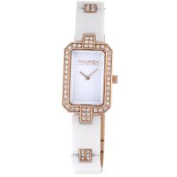 Haurex Italy Women's 'Miroir' Off-white Ceramic Watch