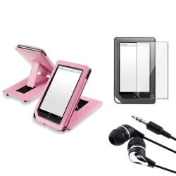 Leather Case/ Screen Protector/ Headset for Barnes & Noble Nook Tablet