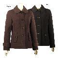 Esprit Women's Shirt-collar Button-front Quilted Barn Jacket