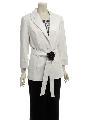 Divine Apparel Women's 3-piece Faux Leather Pant Suit