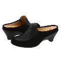 Softspots Aurora Black Leather/ Black Suede Slip-ons