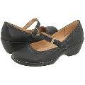 Softspots Orli Black Leather Slip-ons
