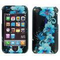 iPhone 3G Blue Flower Snap-on Protective Cover