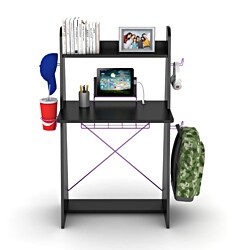 Atlantic Black with Purple Edging Ladder Desk