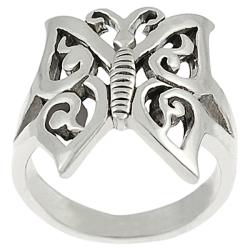 Sterling Silver Butterfly Ring