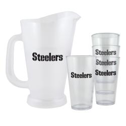 Pittsburgh Steelers NFL Pitcher and Pint Glasses Set