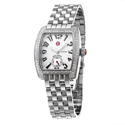 Michele Women's 'Urban Mini' Stainless Steel Quartz Diamond Watch