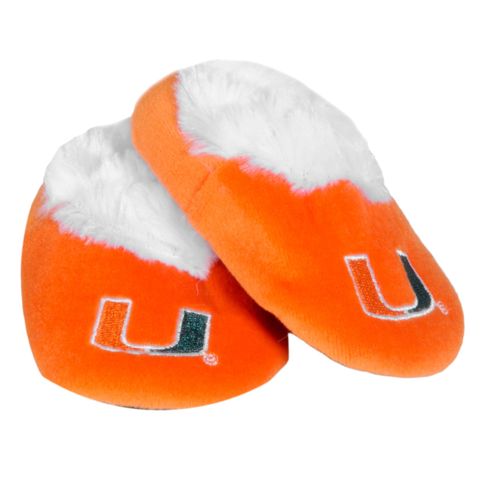 Miami Hurricanes Baby Bootie Slippers (Small - 0/3 months) @ overstock.com