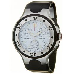 Movado Men's 'Series 800' Steel and Rubber Quartz Chronograph Watch