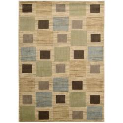 Monaco Gold Geometric Rug (5'3 x 7'5)