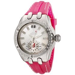Elini Women's Genesis White Diamond Dual Time Watch