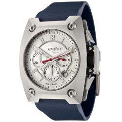 Wyler Geneve Men's Code R Blue Chronograph Watch