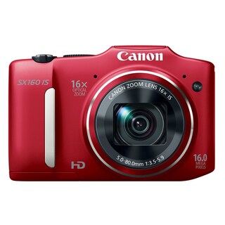 Canon PowerShot SX160 IS 16MP Red Digital Camera