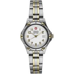 Wenger Women's 'Standard Issue' Two-tone 18k Gold Swiss Date Watch