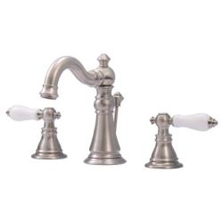 American Patriot Satin Nickel Widespread Bathroom Faucet