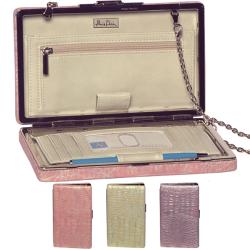 Italian Wallets - Alicia Klein 'Capri' Microfiber Bi-fold Frame Wallet