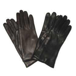 Womens Italian Made Cashmere Lined Leather Gloves
