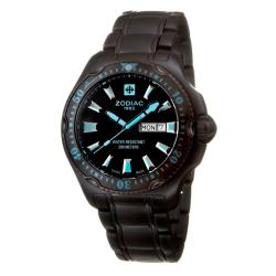 Zodiac Men's 'Deep Reef' Ion-plated Stainless Steel Quartz Watch