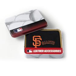 San Francisco Giants Men's Black Leather Tri-fold Wallet