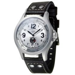 Hamilton Men's 'Khaki Aviation' Stainless and Leather Automatic Watch