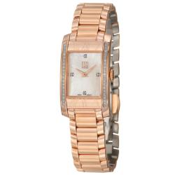 ESQ by Movado Women's 'Venture' Rose Goldtone Steel Diamond Watch