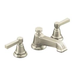 Kohler K-13132-4B-BN Vibrant Brushed Nickel Pinstripe Widespread Lavatory Faucet With Lever Handles