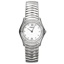 Ebel Women's 'Classic Wave' Stainless Steel Quartz Diamond Watch