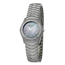 Ebel Women's 'Classic Wave' Stainless Steel Quartz Diamond Watch