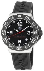 Tag Heuer Men's Formula 1 Black Rubber Strap Black Dial Watch