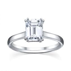 14k White Gold 1/2ct TDW Diamond Solitaire Engagement Ring (G, VS1-VS2)