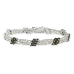 Sterling Silver 1/2ct TDW Brown Diamond Bracelet