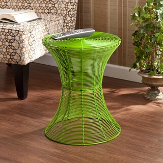 Kayden Indoor/ Outdoor Green Metal Accent Table