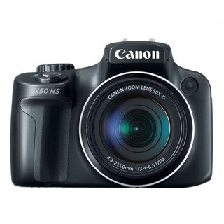 Canon PowerShot SX50 12.1MP Black Digital Camera