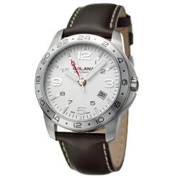 Golana Swiss Men's 'Aero Pro 300' Stainless and Leather Quartz Watch