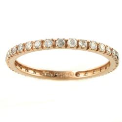 14k Rose Gold 1/2ct TDW Diamond Eternity Ring (H-I, I2)
