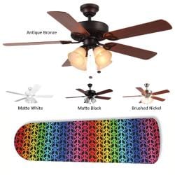 Harbor Breeze Ceiling Fan Remote Rainbow Peace Blades 4