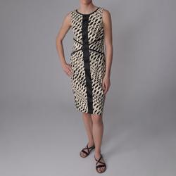  Retro Print Sleeveless Dress