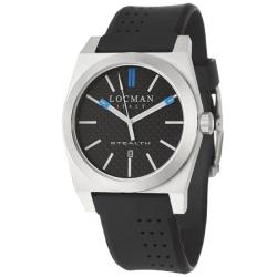 Locman Men's 'Sport' Stainless Steel and Rubber Quartz Date Watch
