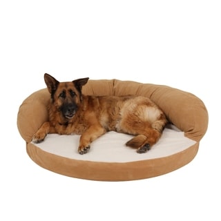 Carolina Pet Caramel Tan Ortho Sleeper Bolster Pet Bed
