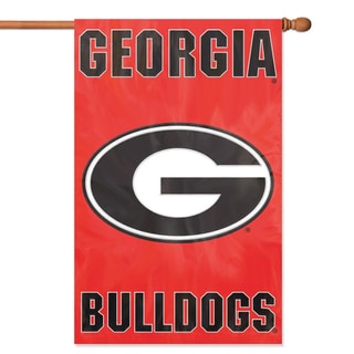 Party Animal Georgia Bulldogs Applique Banner Flag