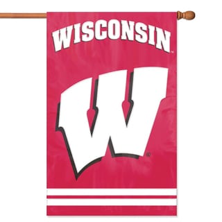 Party Animal Wisconsin Applique Banner Flag