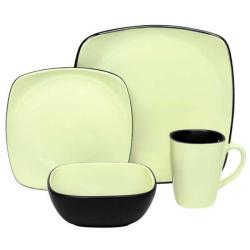 Corelle Hearthstone Eco Honesty Square 16-piece Dinnerware Set