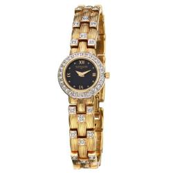 Wittnauer Women's 'Crystal' Yellow Goldplated Stainless Steel Quartz Watch
