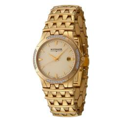 Wittnauer Men's 'Savoy' Yellow Goldplated Stainless Steel Quartz Watch