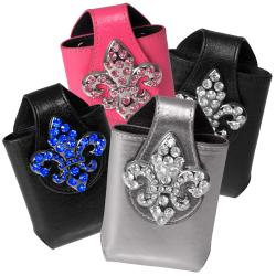 Journee Collection Women's Fleur-de-lis Cell Phone Holder
