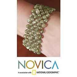 Labradorite 'Mystical Muse' Stretch Bracelet (India)