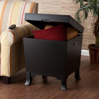 Parsons Black End Table Trunk