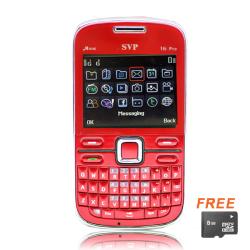 SVP IPro I6 Dual SIM Unlocked Red Cell Phone with micro 8GB Card